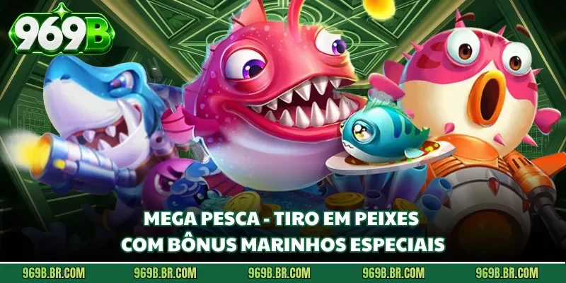 Mega Pesca - Tiro Em Peixes Com Bônus Marinhos Especiais