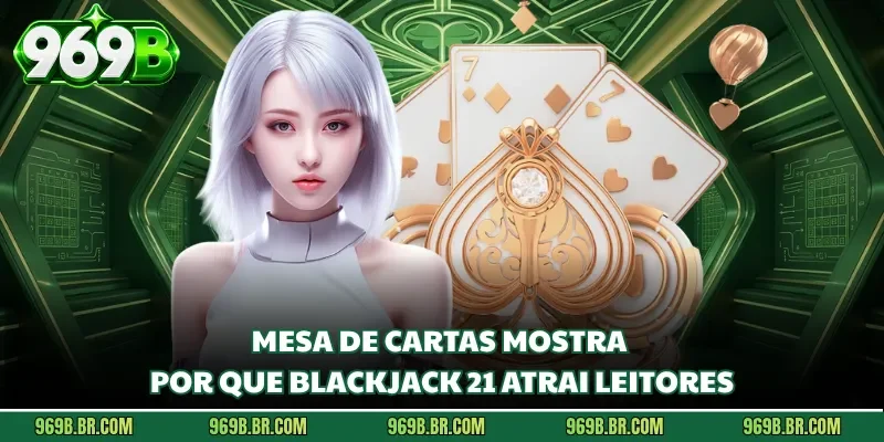 Mesa de cartas mostra por que Blackjack 21 atrai leitores